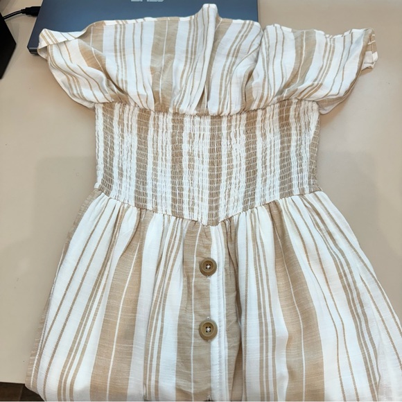 L*Space Day Dreamer Strapless Midi Dress in Sunsational Stripe Boho Beach XS - Picture 11 of 16